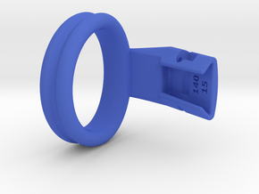 Q4e double ring 44.6mm in Blue Processed Versatile Plastic: Extra Large