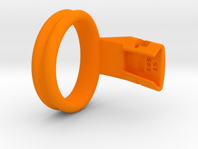 Q4e double ring 46.2mm in Orange Processed Versatile Plastic: Extra Large