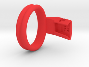 Q4e double ring 49.3mm in Red Processed Versatile Plastic: Large