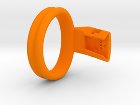 Q4e double ring M 50.9mm in Orange Processed Versatile Plastic