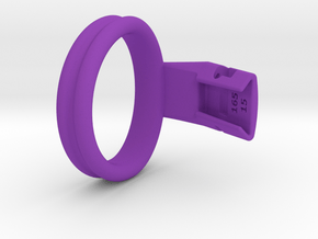 Q4e double ring XL 52.5mm in Purple Processed Versatile Plastic