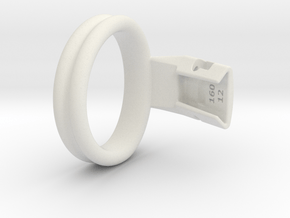Q4e double ring L 50.9mm in White Premium Versatile Plastic