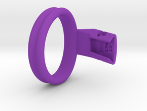 Q4e double ring L 54.1mm in Purple Processed Versatile Plastic