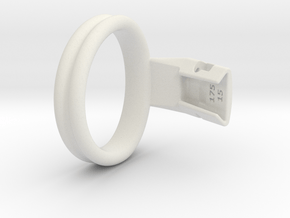 Q4e double ring XL 55.7mm in White Premium Versatile Plastic