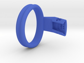 Q4e double ring XL 57.3mm in Blue Processed Versatile Plastic