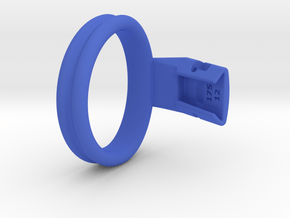 Q4e double ring L 55.7mm in Blue Processed Versatile Plastic