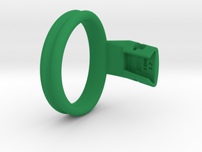Q4e double ring L 57.3mm in Green Processed Versatile Plastic