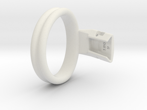 Q4e double ring M 57.3mm in White Premium Versatile Plastic