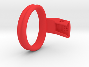 Q4e double ring XL 58.9mm in Red Processed Versatile Plastic