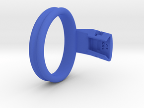 Q4e double ring L 58.9mm in Blue Processed Versatile Plastic