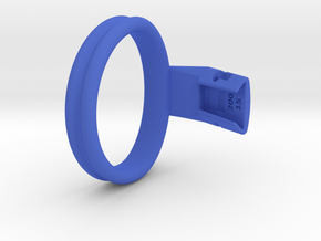 Q4e double ring 63.7mm in Blue Processed Versatile Plastic: Extra Large