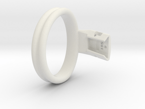 Q4e double ring M 62.1mm in White Premium Versatile Plastic