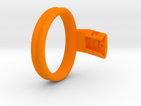 Q4e double ring M 63.7mm in Orange Processed Versatile Plastic