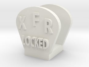 CRC1006 Diff Lock Switch Protector TRX-4 TQi Radio in White Natural Versatile Plastic