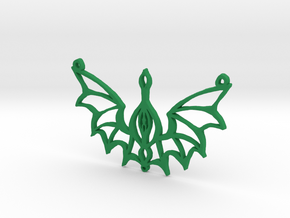 :Steampunk Flight: Pendant in Green Processed Versatile Plastic