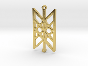 Wyrd Pendant in Polished Brass