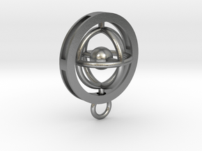 Rotating Planet - Time Turner inspired in Natural Silver (Interlocking Parts)