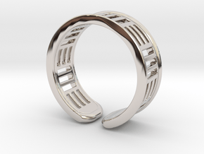 TripleBar ring in Platinum