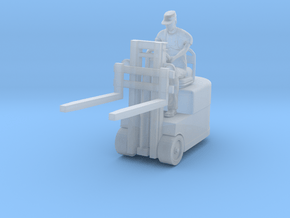 Fork lift w/ Figure 1/72 in Smooth Fine Detail Plastic