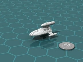 Reticulan Light Cruiser in White Natural Versatile Plastic