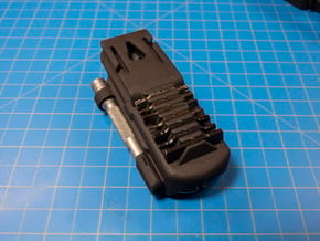 Holster, with Bit Grips, for FREE P2 in Black Natural Versatile Plastic: 1:100