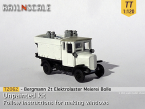 Bergmann 2t Meierei C. Bolle (TT 1:120) in Tan Fine Detail Plastic