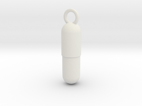 Cosplay Charm - Pill (style 2) in White Natural Versatile Plastic