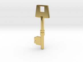 Cosplay Charm - Key (style 1) in Polished Brass