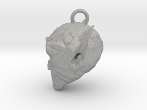 Ork Head pendant in Aluminum