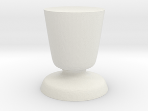  West Elm Martini-Inspired Side Table - 1/16 Scale in White Natural Versatile Plastic