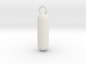 Cosplay Charm - Pill (style 3) in White Natural Versatile Plastic