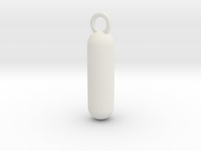 Cosplay Charm - Pill (style 3) in White Natural Versatile Plastic