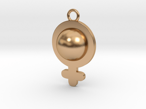Cosplay Charm - Venus/Female Symbol (style 1) in Polished Bronze