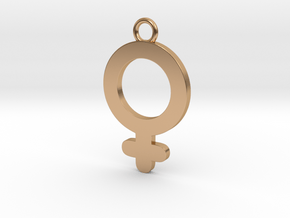 Cosplay Charm - Venus/Female Symbol (style 2) in Polished Bronze