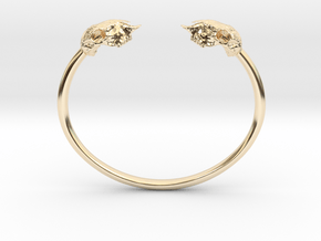 Sheep Skull Band in 14k Gold Plated Brass