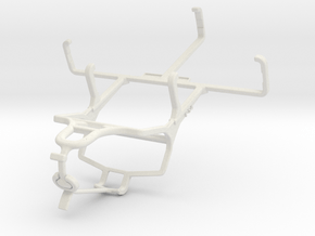 Controller mount for PS4 & HIGOLE F1 - Front in White Natural Versatile Plastic