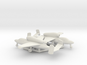 Heinkel He 162 Salamander in White Natural Versatile Plastic: 1:160 - N