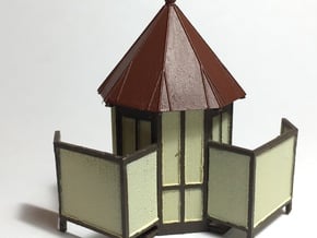 HO Reading Outhouse - Plain Roof in Smooth Fine Detail Plastic