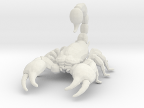 Giant Scorpion DnD miniature games rpg dungeons in White Premium Versatile Plastic