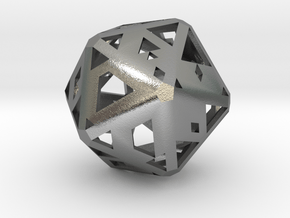Future-Proof Hollow D20 in Natural Silver