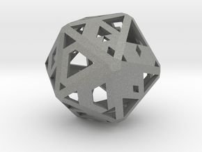 Future-Proof Hollow D20 in Gray PA12