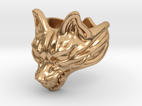 Fox (Oinari san) "orb" Ring in Polished Bronze: 13 / 69