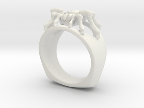 spyder ring in White Natural Versatile Plastic
