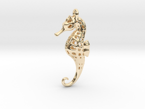 Seahorse Pendant in 14K Yellow Gold