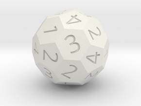 d4 soccer-ball (football) in White Natural Versatile Plastic