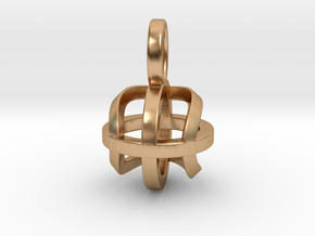 Tennis Sphere XY (Pendant) in Polished Bronze