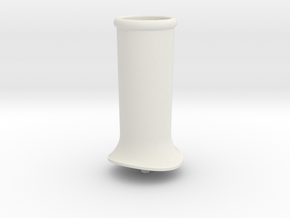 OSQ001 Adamson Stovepipe Chimney, 16mm Scale in White Natural Versatile Plastic