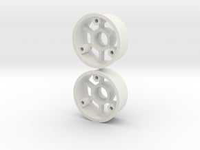 2WD - "No glue!" for RTRC - Ø19,5 / 1 in White Natural Versatile Plastic