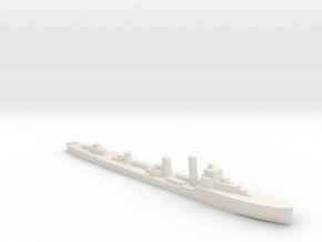 British V/W Destroyer SR Escort 1:1800 WW2 in White Natural Versatile Plastic