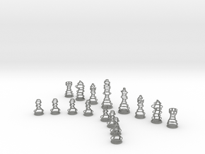Rings Chess Set in Gray PA12